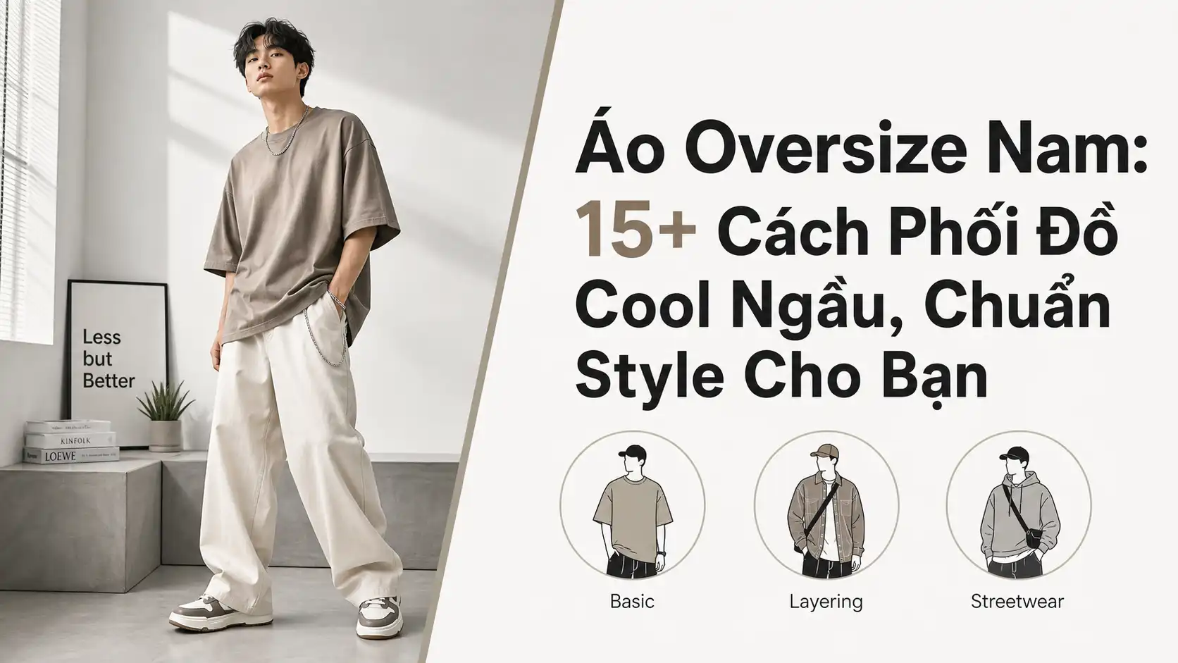 Áo Oversize Nam: Cách Phối Đồ Cool Ngầu Và Chuẩn Style