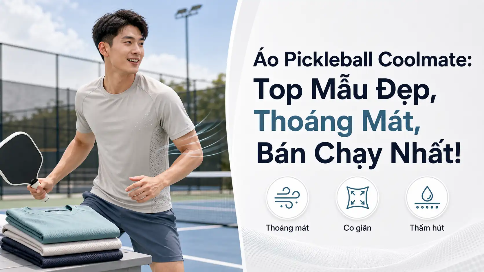 Áo Pickleball Coolmate Đẹp, Thoáng Mát & Bán Chạy Nhất