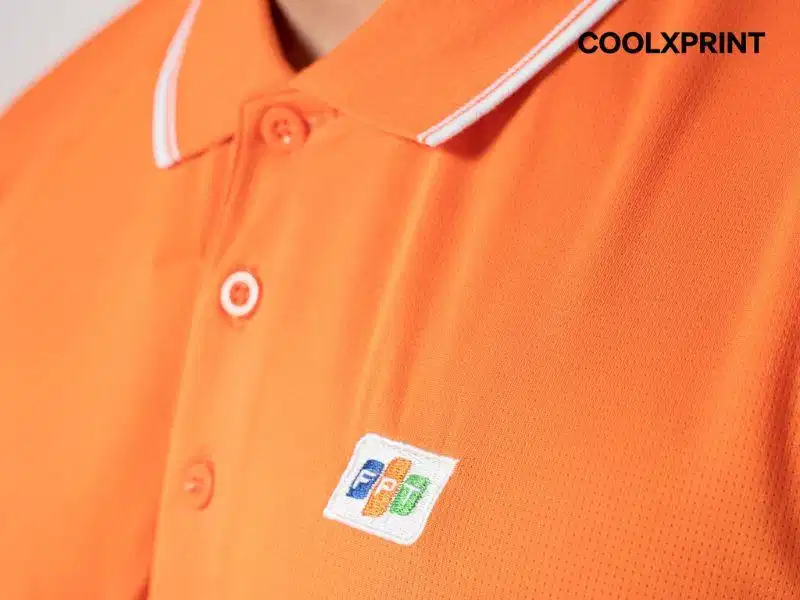 Áo polo đồng phục công ty màu cam Áo polo đồng phục công ty màu cam nổi bật