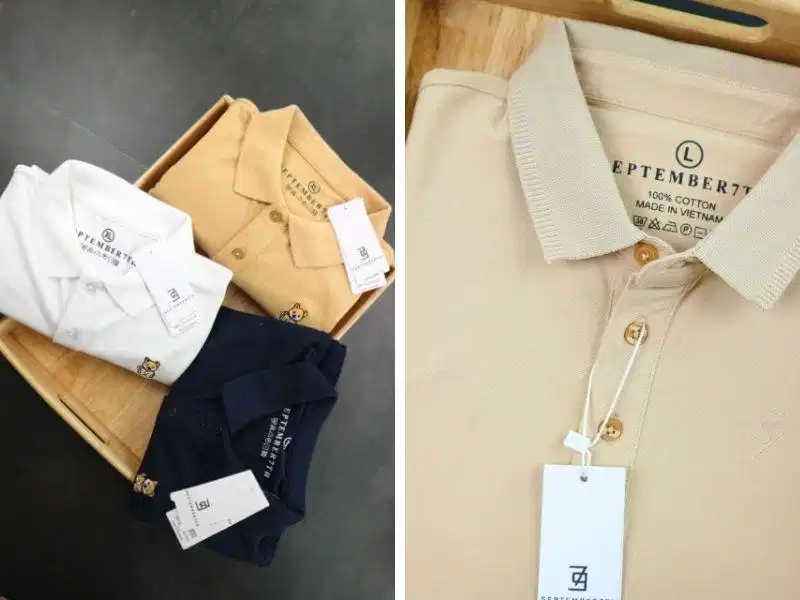 Áo polo tối giản September 7th Mẫu áo polo local brand tối giản từ September 7th trên Shopee