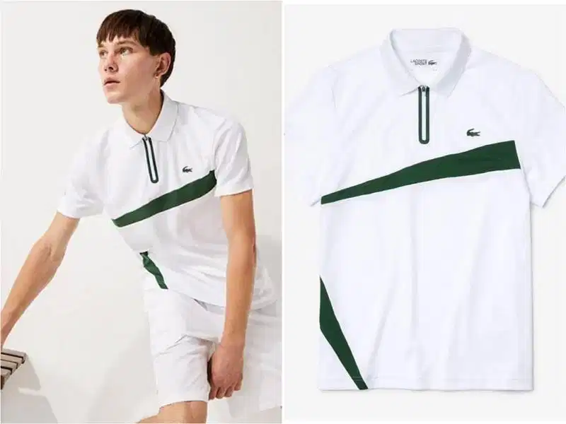 Áo polo Lacoste dệt petit piqué kinh điển