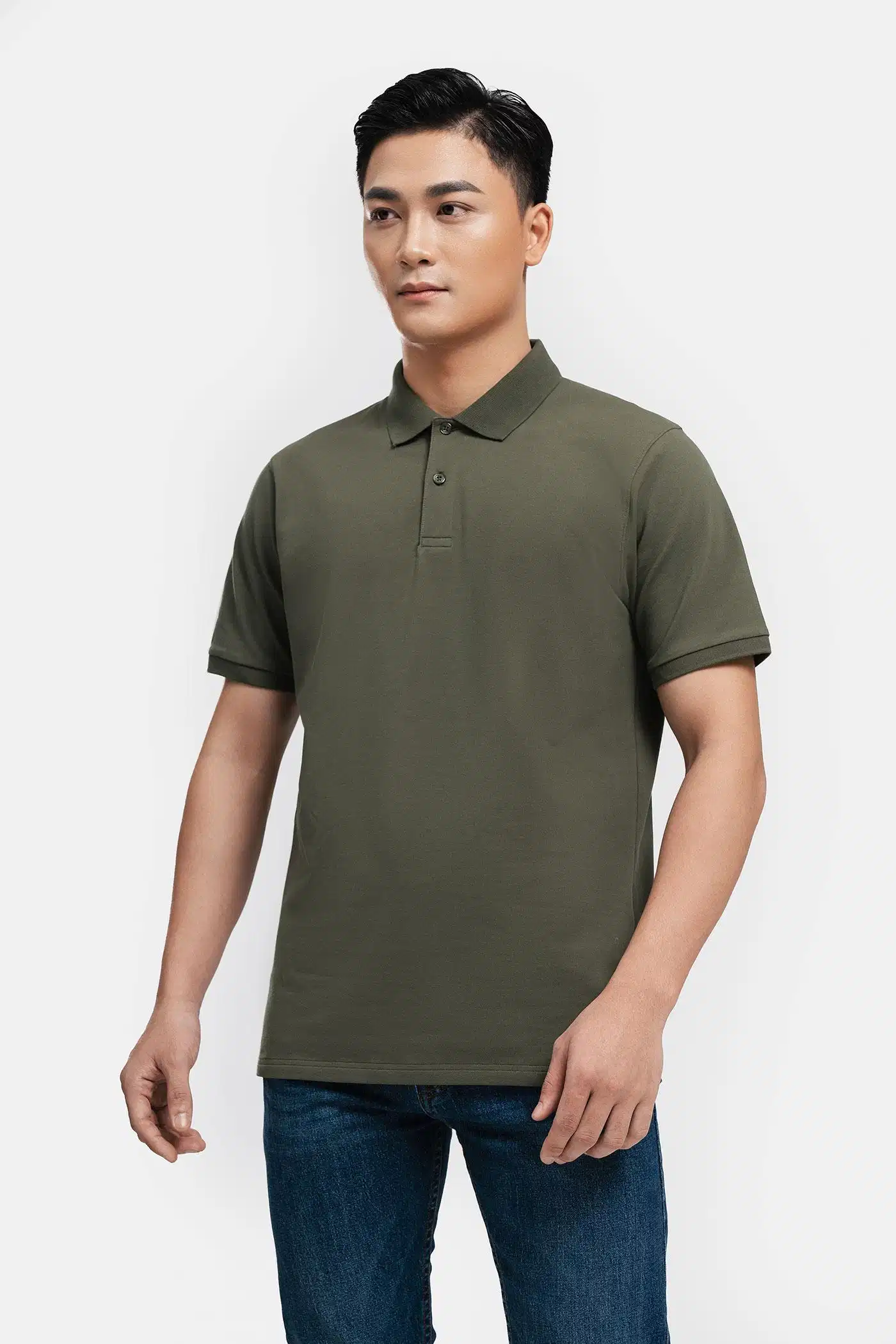 Áo polo pique cotton sợi tiêu chuẩn Mẫu áo polo pique sợi bông chất lượng cao
