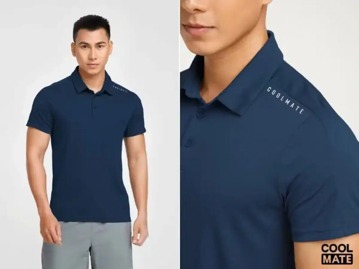 Giặt áo polo sợi tổng hợp ở chế độ nhẹ và tránh nhiệt độ cao