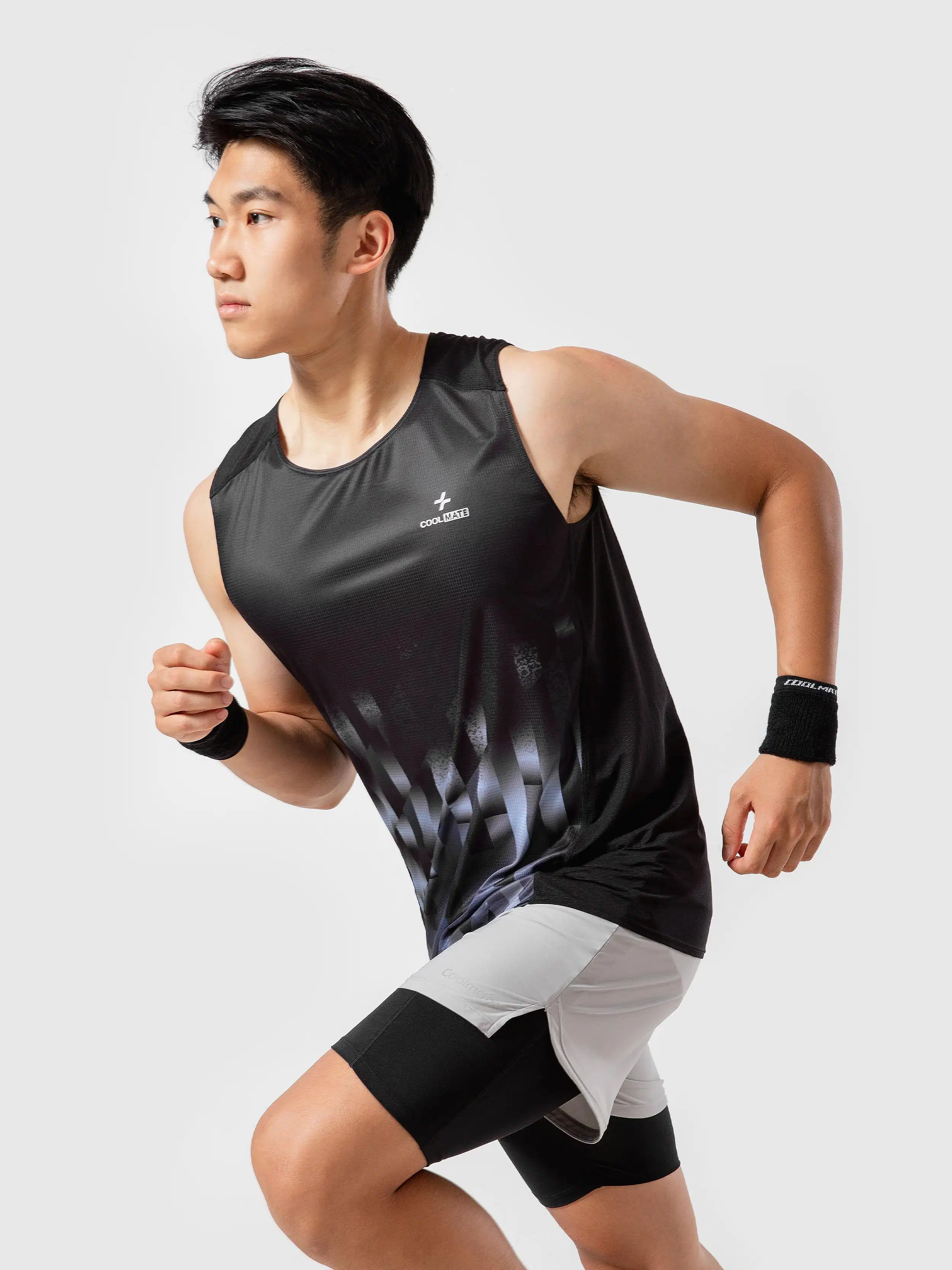 Áo singlet chạy bộ nam phom dáng thoáng mát