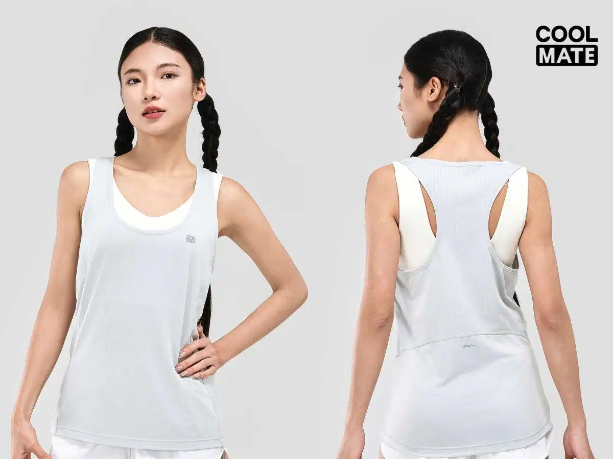 Áo singlet thể thao nữ phom slim fit Áo singlet thể thao nữ phom slim fit