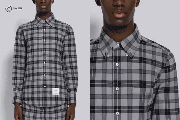Áo sơ mi kẻ caro Thom Browne cao cấp