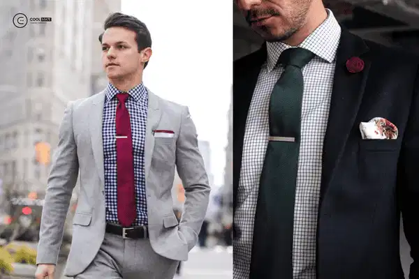 Áo sơ mi kẻ caro nam phối cùng áo blazer lịch lãm