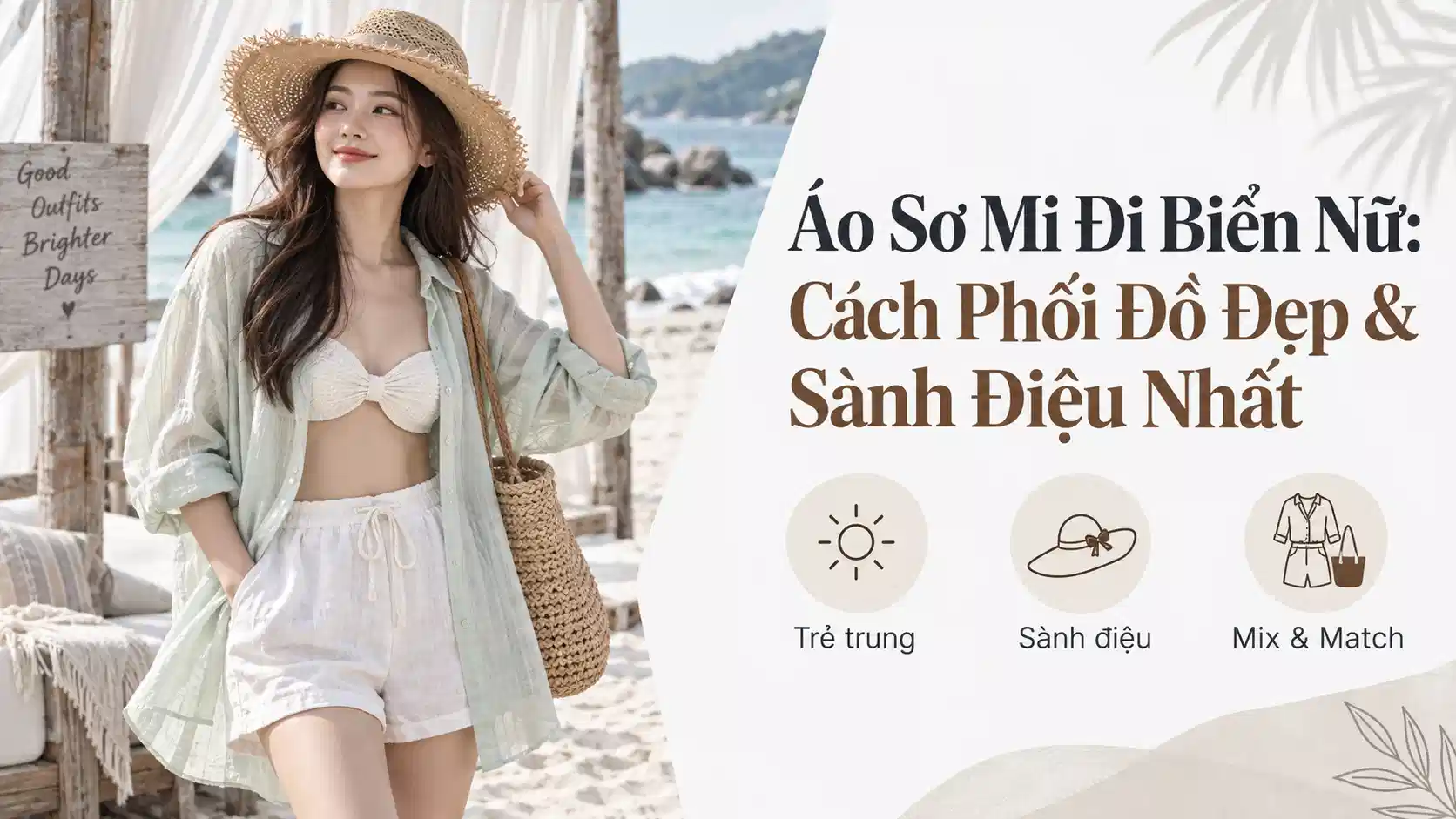 Áo Sơ Mi Đi Biển Nữ: Cách Phối Đồ Đẹp & Sành Điệu Nhất
