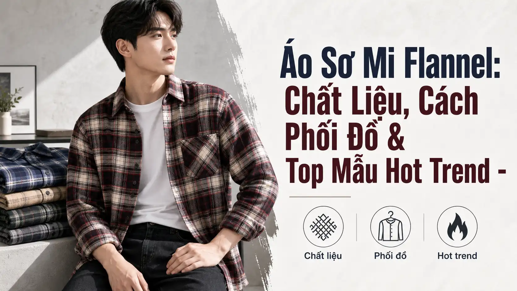 Áo Sơ Mi Flannel: Chất Liệu, Cách Phối Đồ & Mẫu Hot Trend