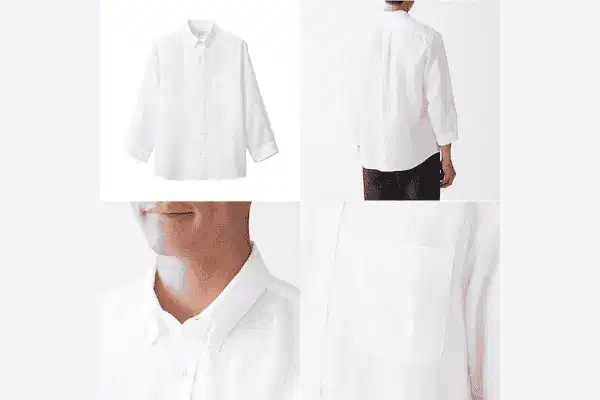Áo sơ mi linen nam MUJI Áo sơ mi linen nam MUJI phong cách tối giản