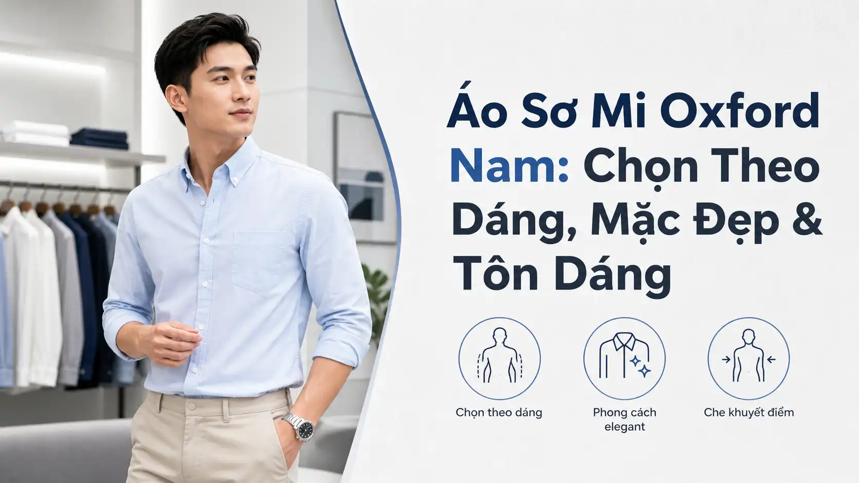 Áo Sơ Mi Oxford Nam: Chọn Dáng Phù Hợp, Mặc Đẹp Tôn Dáng