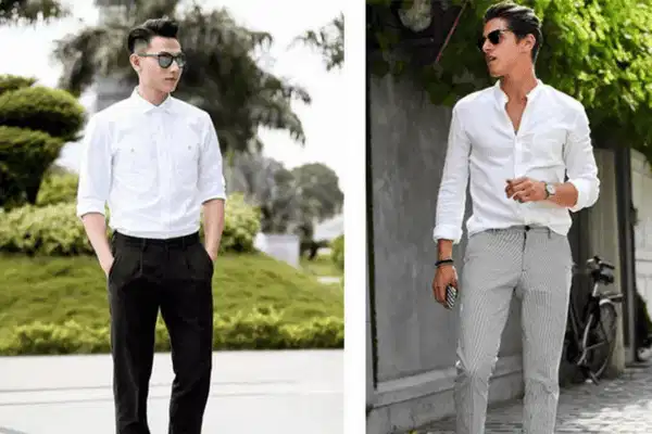 Áo sơ mi trắng basic Áo sơ mi trắng basic