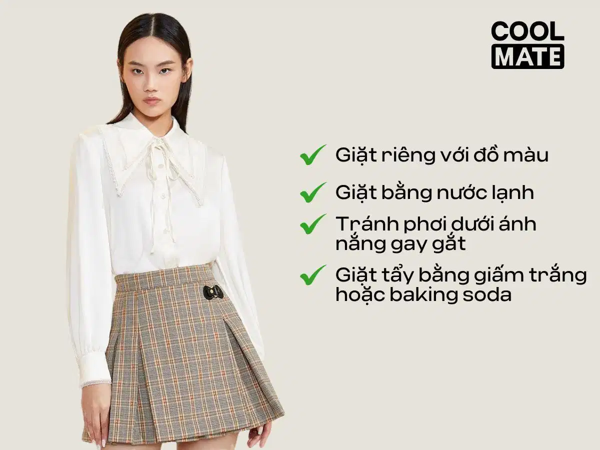 Áo sơ mi trắng có cách bảo quản khác so với áo màu Cách bảo quản áo sơ mi trắng nữ