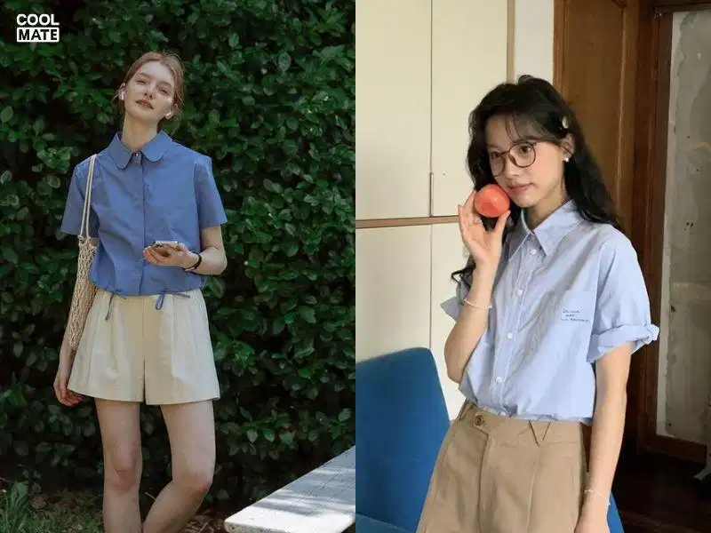 Áo sơ mi xanh dương phối quần gì Lưu ý về độ vừa vặn và màu sắc khi phối cùng áo sơ mi xanh dương