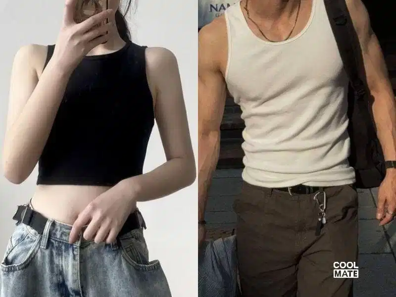 Áo tank top năng động unisex cho phong cách thể thao