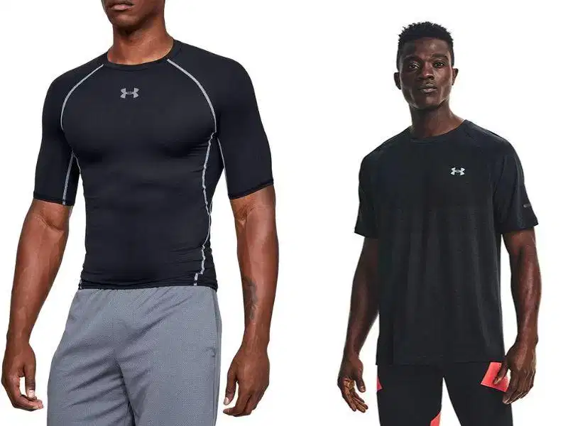 Áo thun nén Under Armour HeatGear Áo thun nén Under Armour HeatGear hỗ trợ ổn định cơ bắp