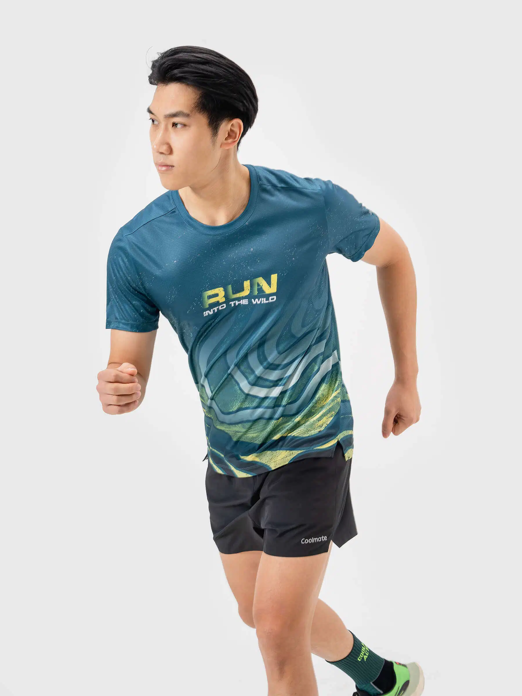Áo Thun Chạy Bộ Graphic Tropical Trang phục áo thun chạy bộ thể thao thoáng khí phục vụ luyện tập