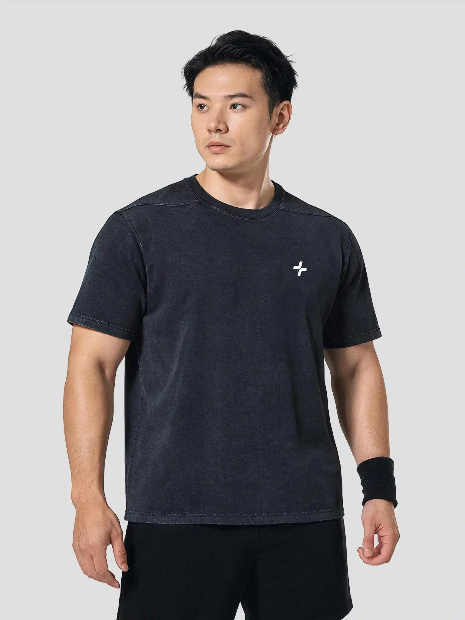 Áo thun cotton wash màu Áo thun cotton dáng rộng wash màu