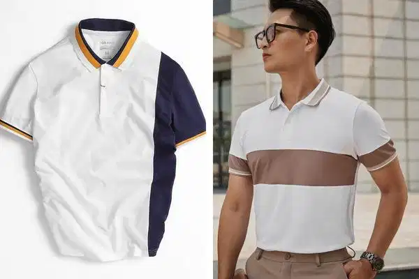 Áo thun cá sấu nam Torano với bảng màu trung tính trang nhã