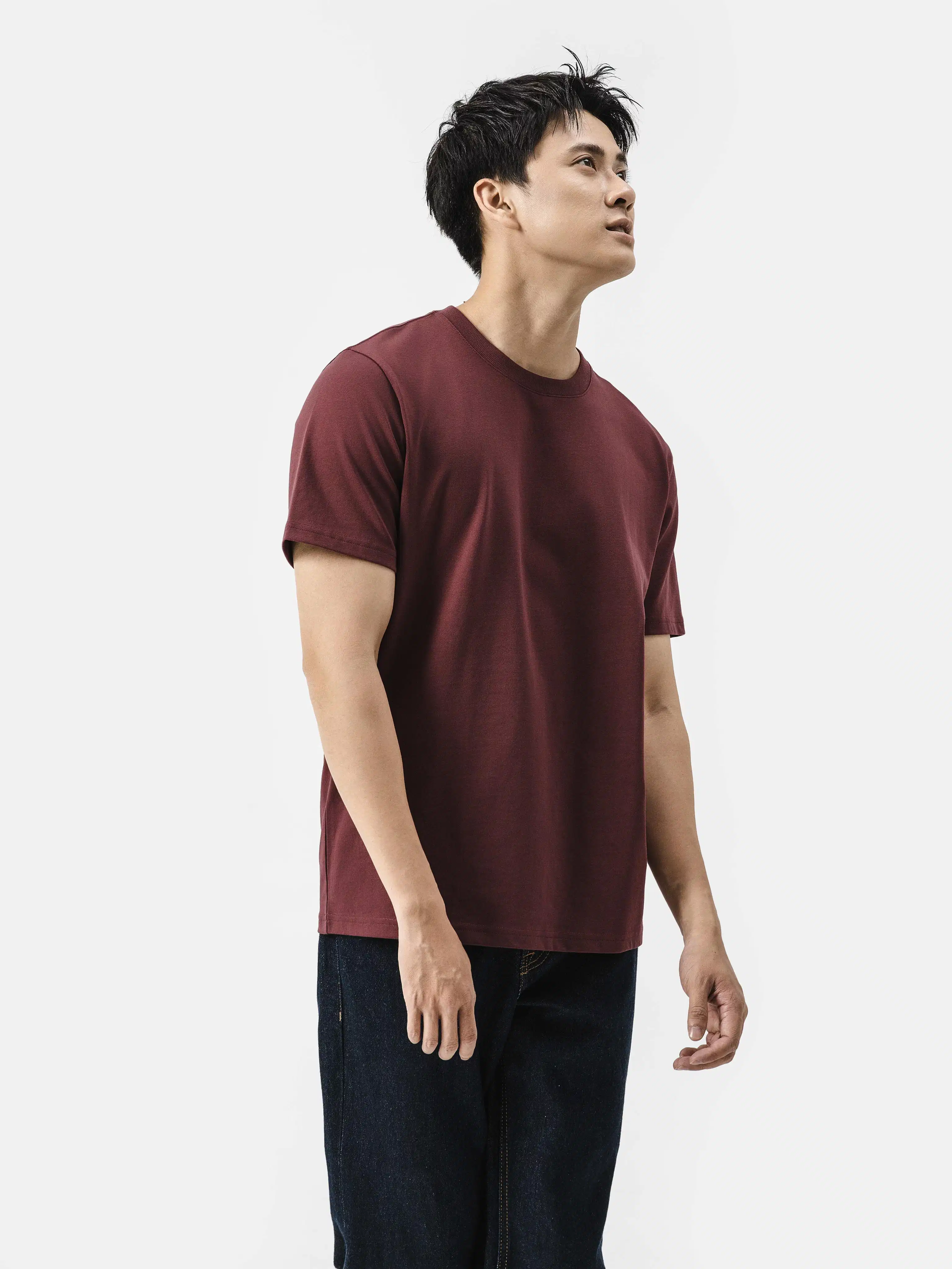 Áo thun cotton trơn định lượng 220gsm Áo thun cotton trơn định lượng 220gsm