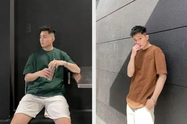 Áo thun nam tay lỡ Kenta Áo thun nam tay lỡ basic thanh lịch Kenta