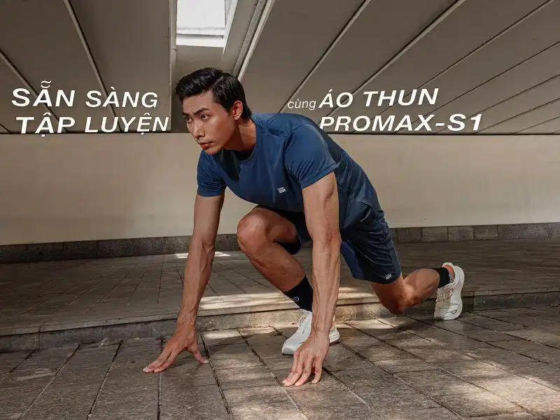 Áo thun thể thao nam mùa hè Áo thun thể thao nam phom dáng năng động cho mùa hè