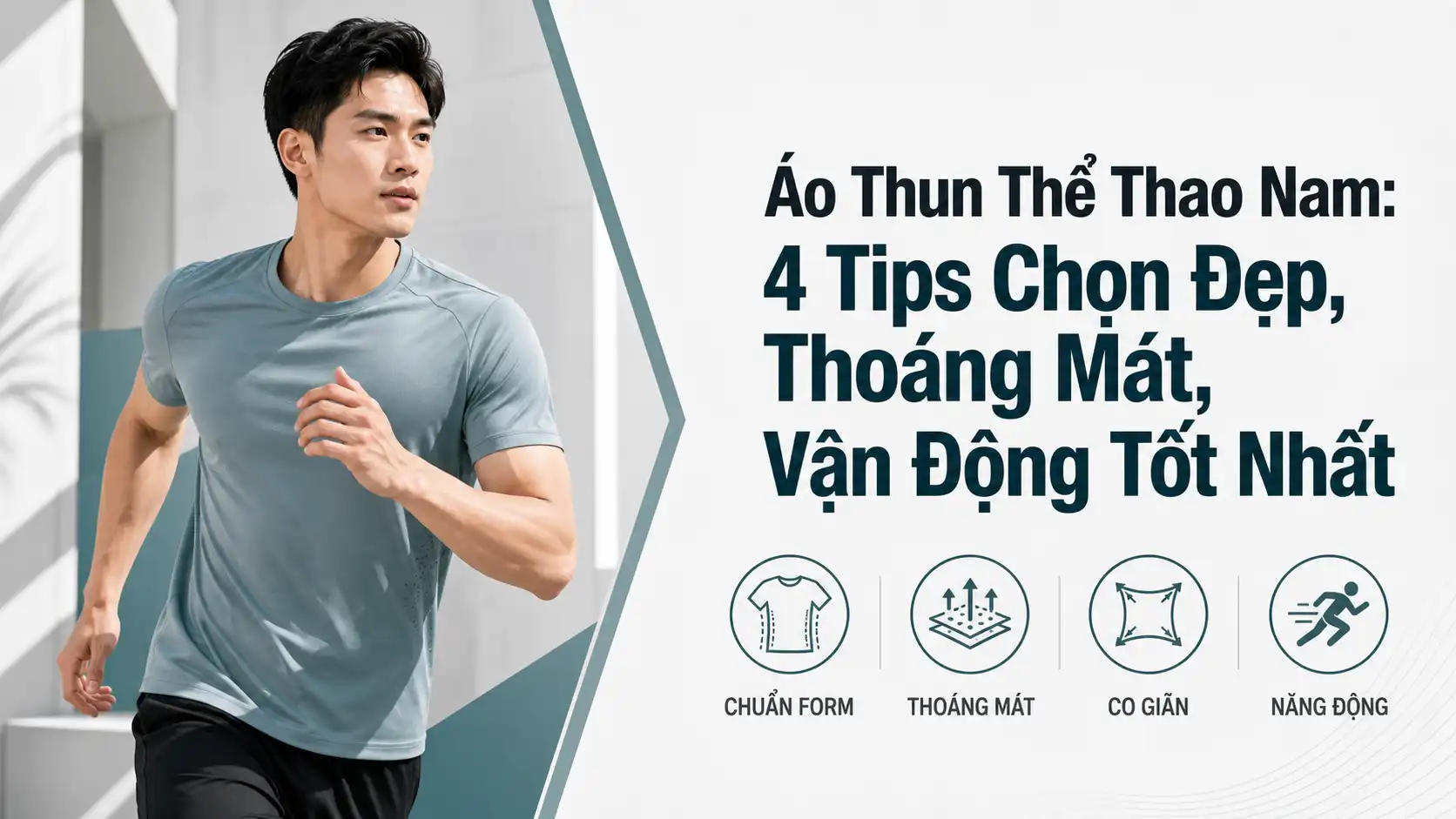 Áo Thun Thể Thao Nam: 4 Tips Chọn Thoáng Mát, Vận Động Tốt