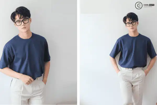 Áo thun trơn Độc Menswear phom suông rộng trẻ trung