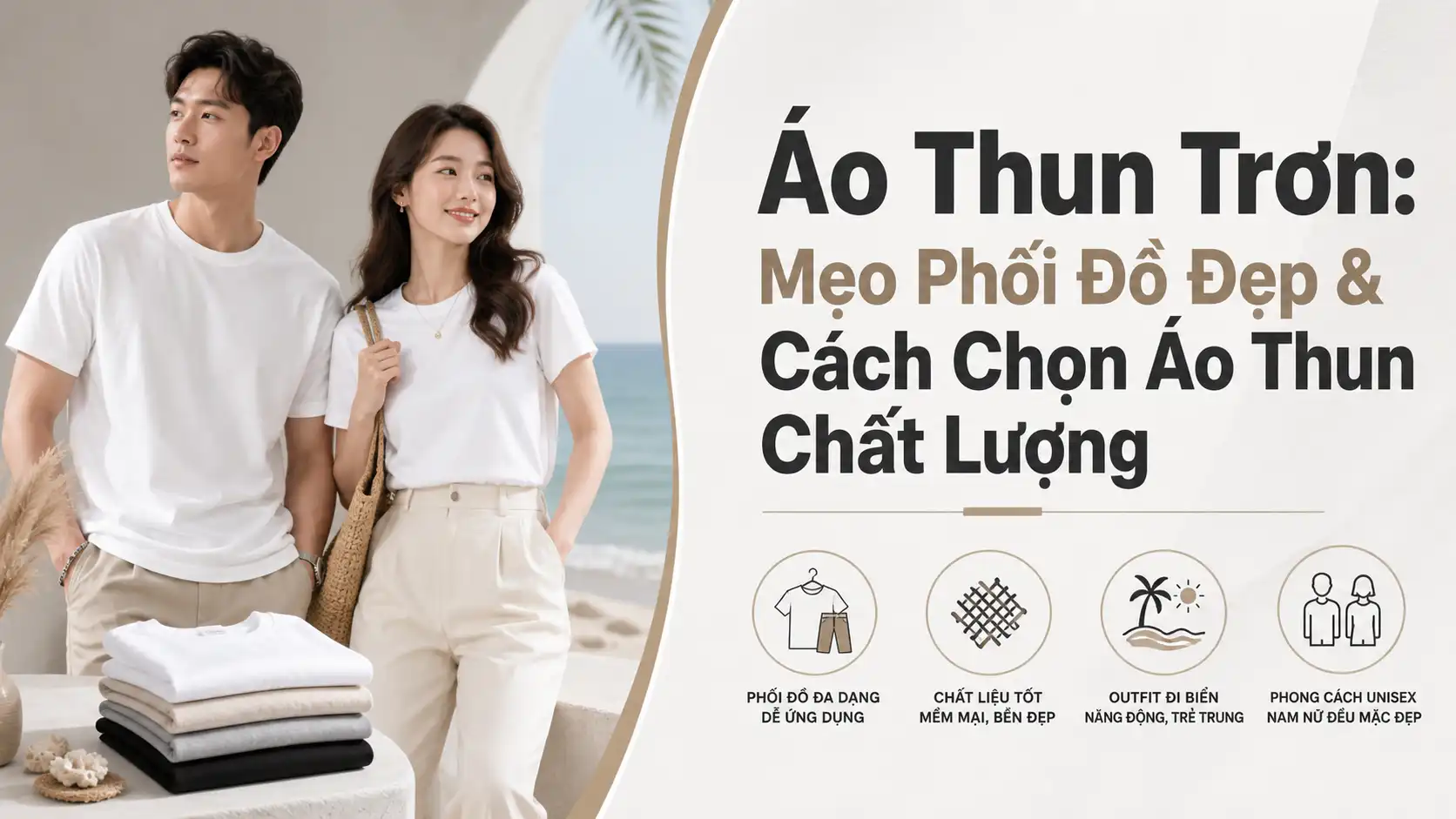 Áo Thun Trơn: Cách Phối Đồ Đẹp & Chọn Áo Chất Lượng