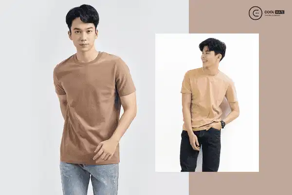 Áo thun trơn nam tại KRIK với các tông màu thanh lịch