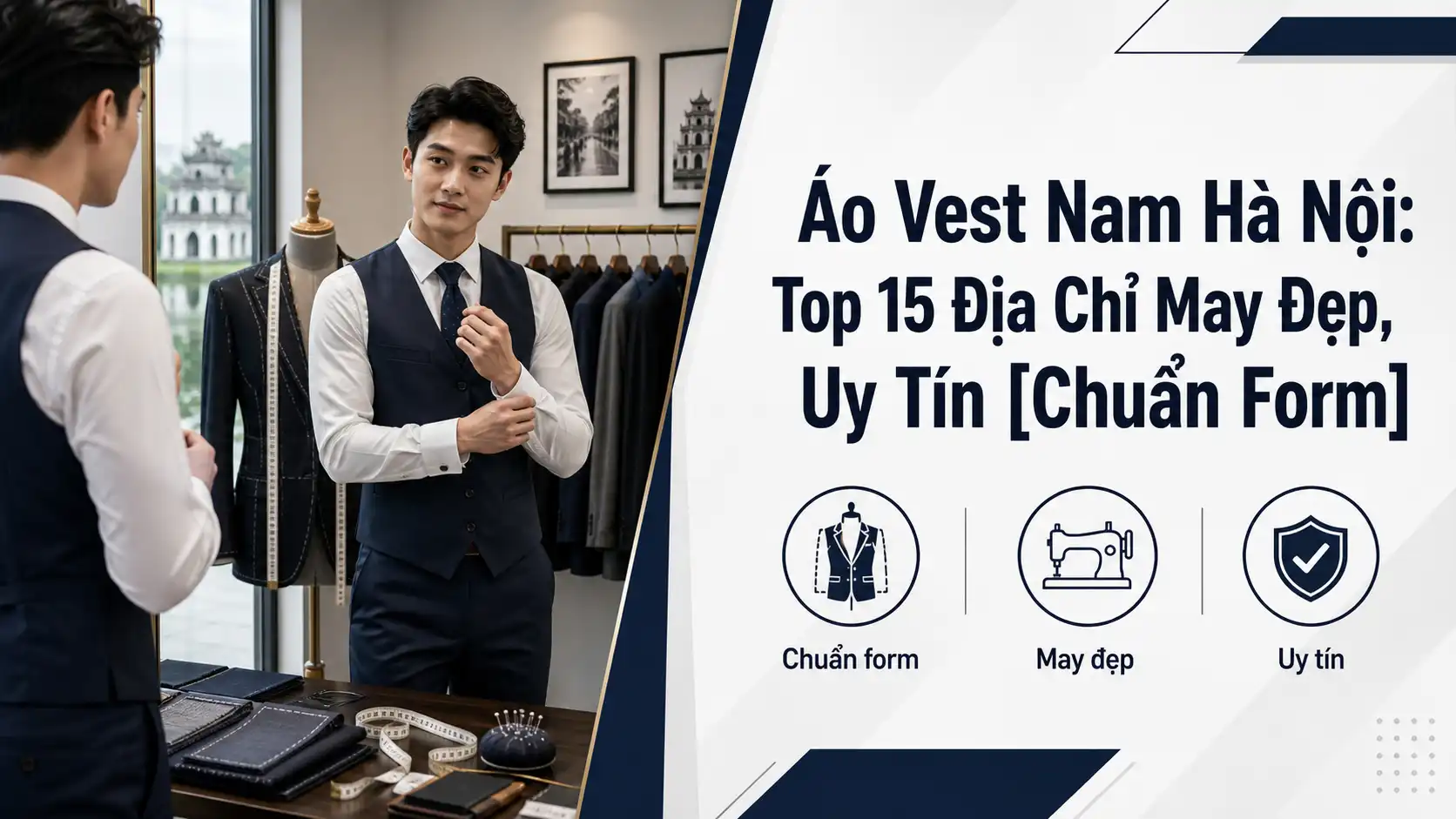 Top 15 Địa Chỉ May Áo Vest Nam Hà Nội Đẹp, Uy Tín