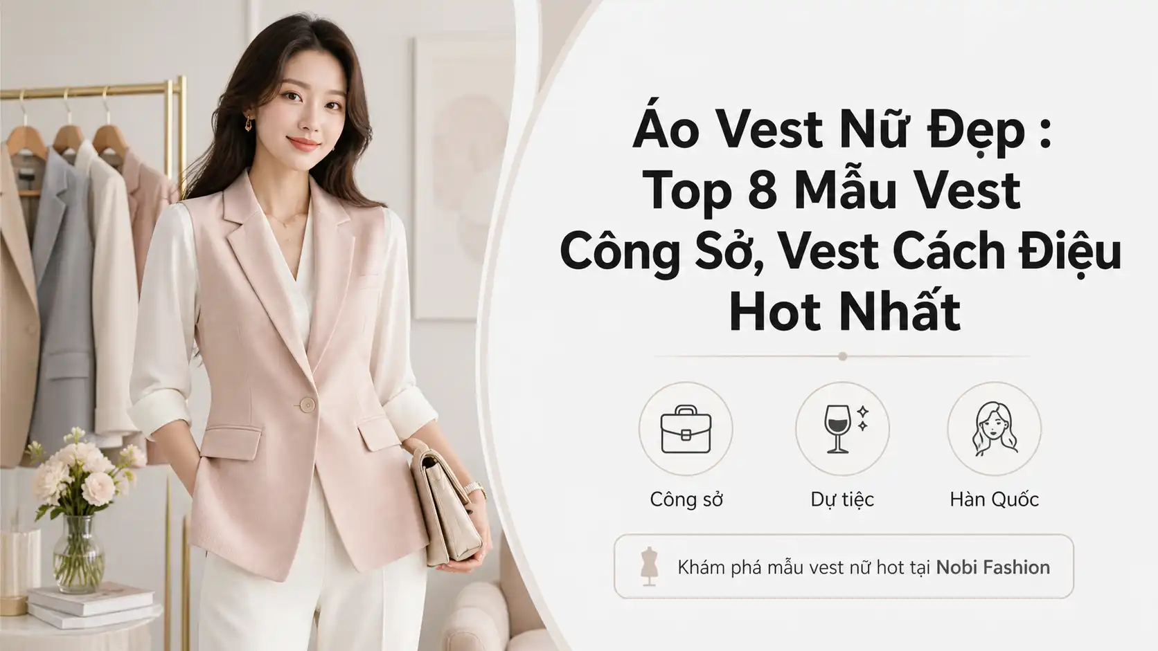 Top 8 Mẫu Áo Vest Nữ Đẹp: Công Sở & Cách Điệu Hot Nhất