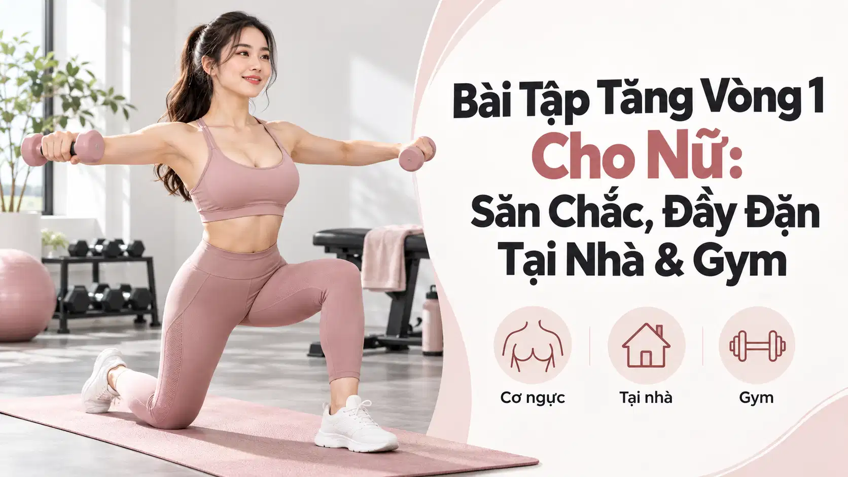 Bài Tập Tăng Vòng 1 Cho Nữ: Săn Chắc, Đầy Đặn Tại Nhà & Gym