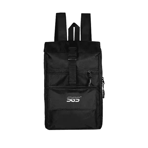 Printed Logo Mini Backpack khóa cài bấm