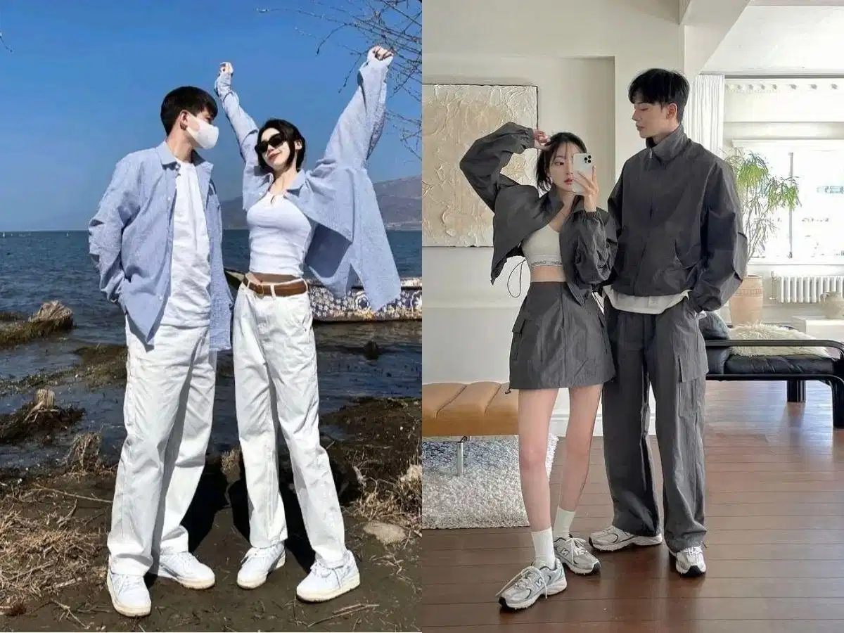 Lựa chọn phom dáng tương đồng Lựa chọn các món đồ có phom dáng tương đồng nhưng khác biệt màu sắc