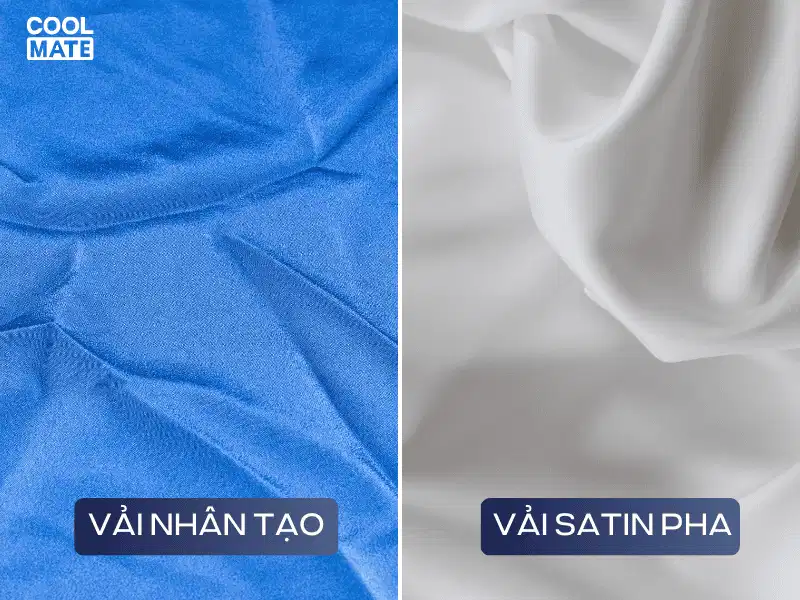 bạn có thể thử chạm vào để nhận biết vải satin nhân tạo hay pha bạn có thể thử chạm vào để nhận biết vải satin nhân tạo hay pha