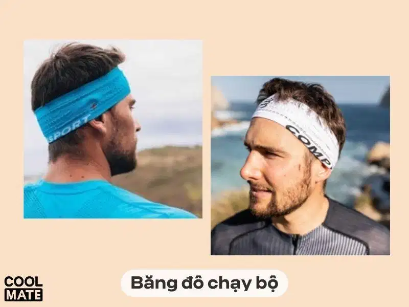 Băng đô trán chạy bộ Băng đô đeo trán thể thao thấm hút mồ hôi