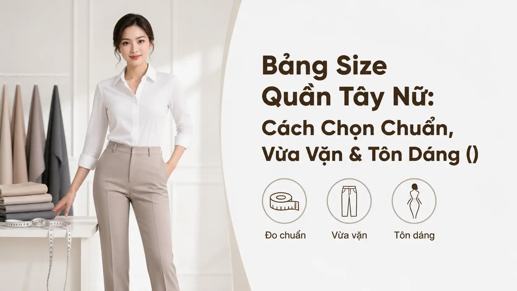 Bảng Size Quần Tây Nữ: Chọn Đúng Size, Vừa Vặn & Tôn Dáng