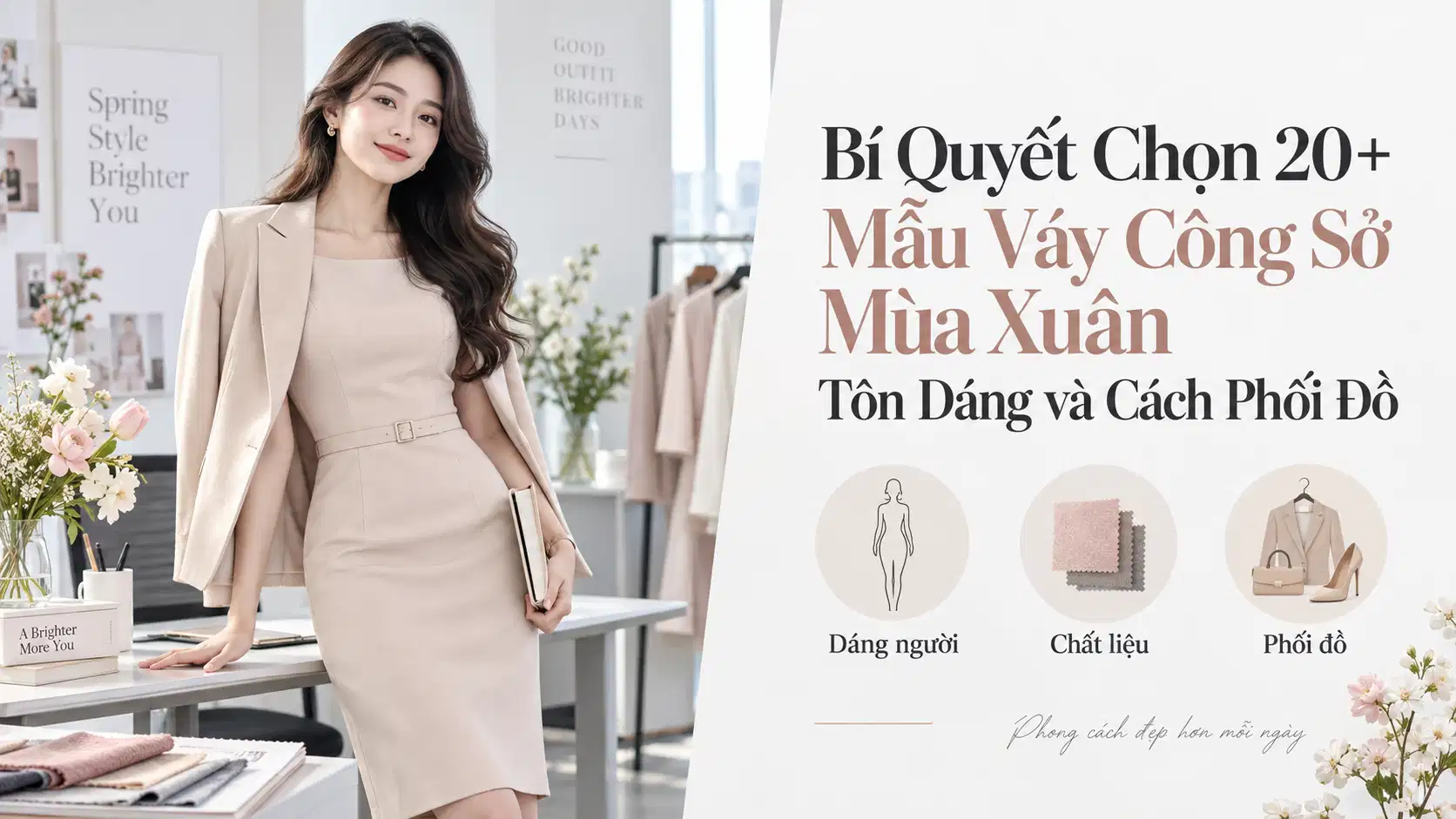 Bí Quyết Chọn 20+ Mẫu Váy Công Sở Mùa Xuân Tôn Dáng và Cách Phối Đồ