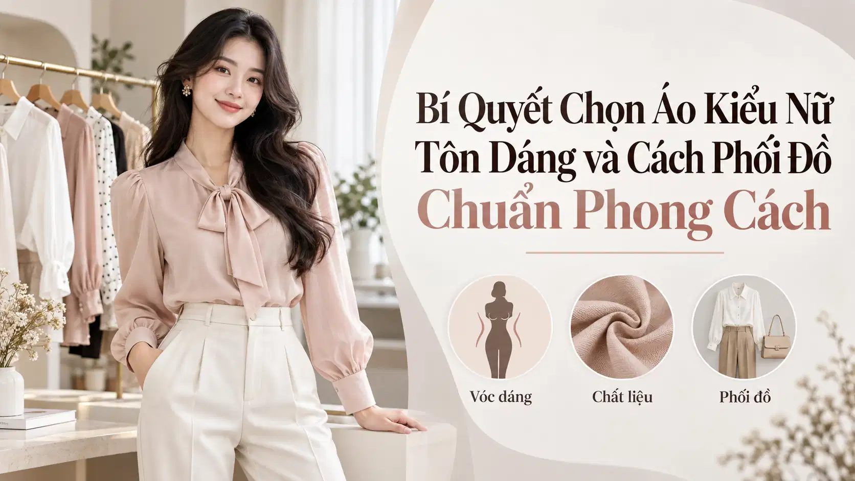 Bí Quyết Chọn Áo Kiểu Nữ Tôn Dáng và Cách Phối Đồ Chuẩn Phong Cách