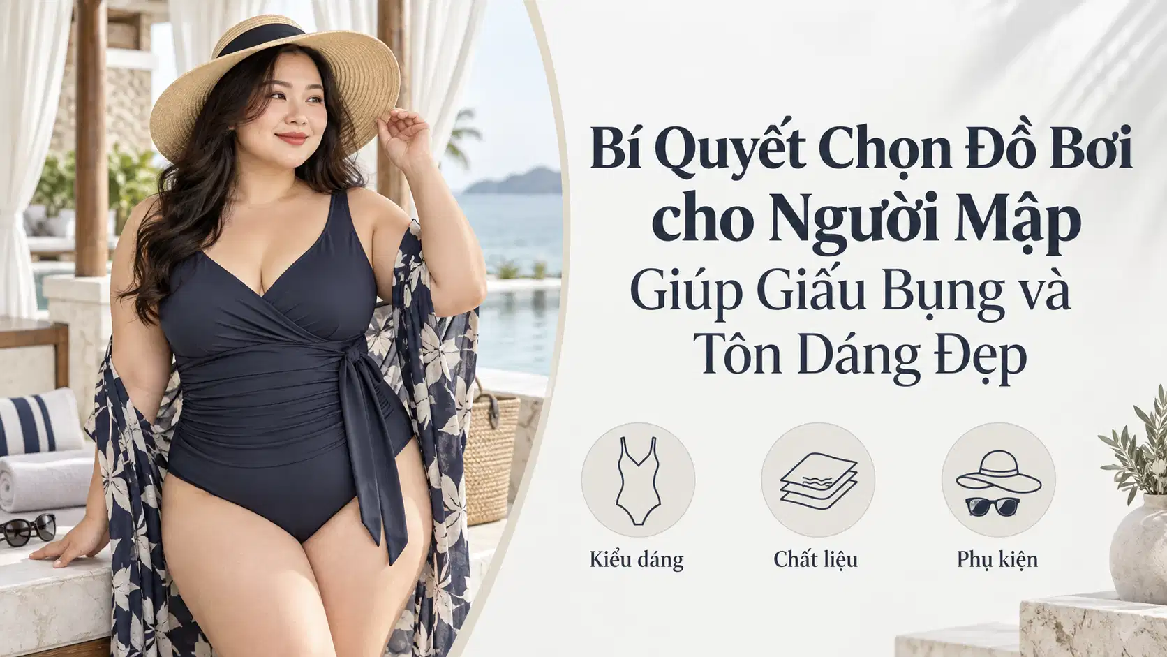 Bí Quyết Chọn Đồ Bơi cho Người Mập Giúp Giấu Bụng và Tôn Dáng Đẹp