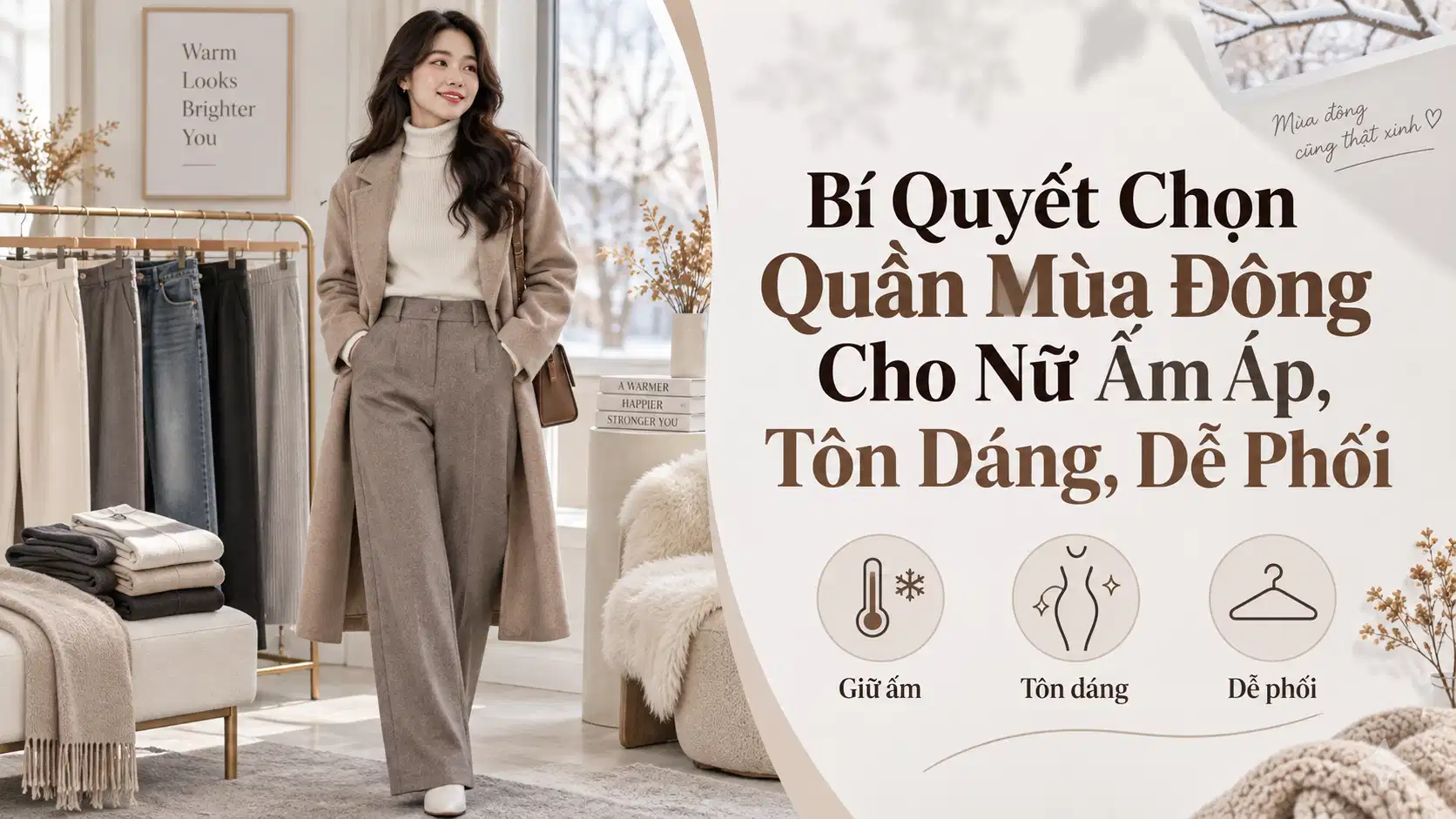 Bí Quyết Chọn Quần Mùa Đông Cho Nữ Ấm Áp, Tôn Dáng, Dễ Phối