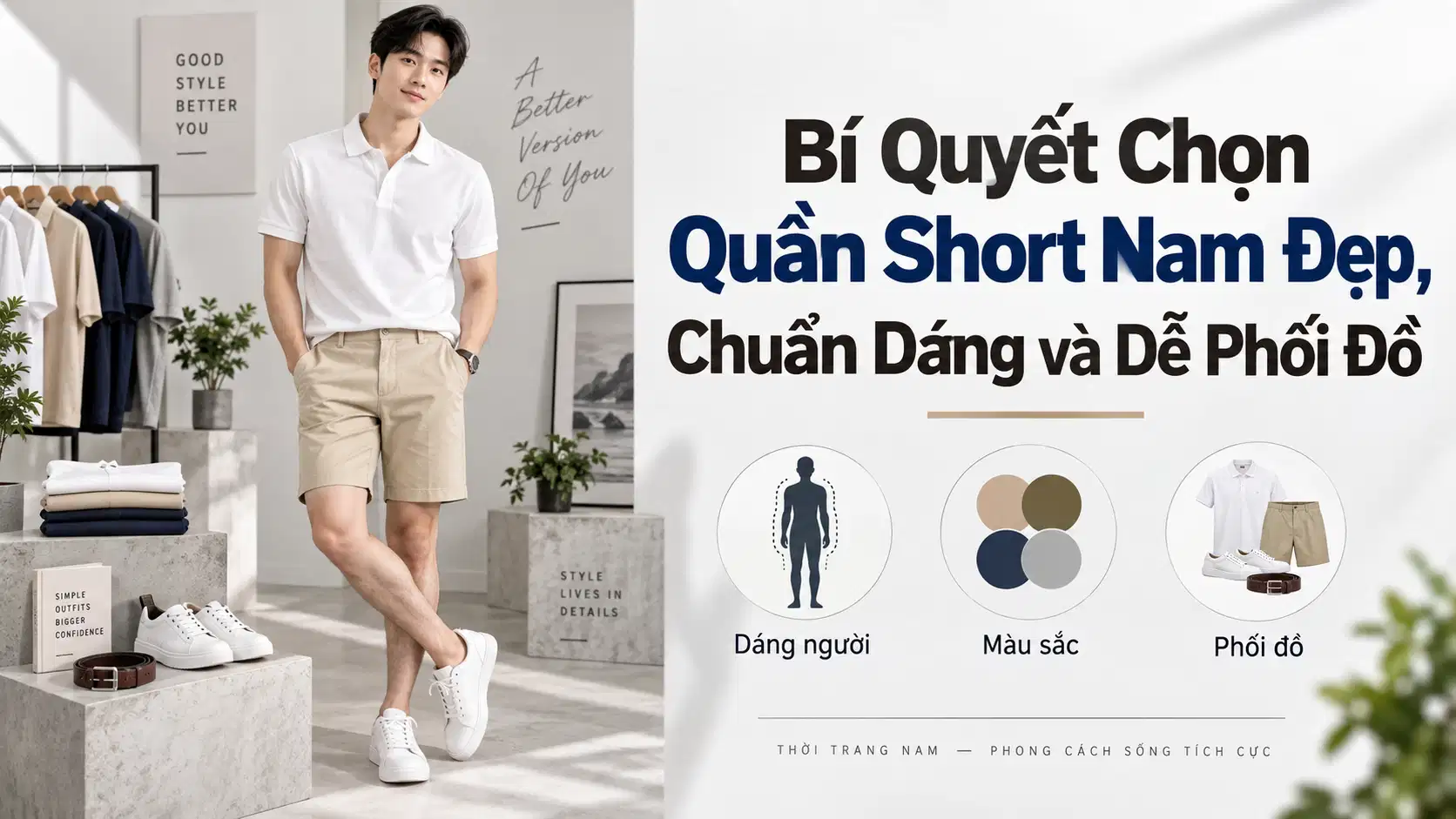 Bí Quyết Chọn Quần Short Nam Đẹp, Chuẩn Dáng và Dễ Phối Đồ