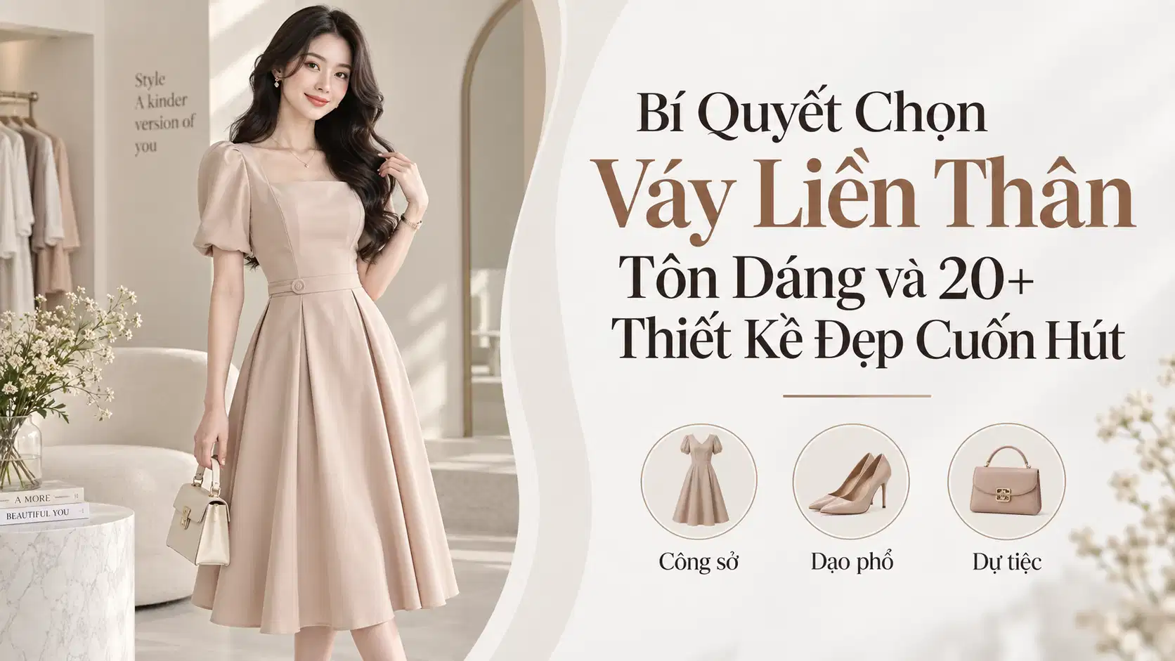 Bí Quyết Chọn Váy Liền Thân Tôn Dáng và 20+ Thiết Kế Đẹp Cuốn Hút