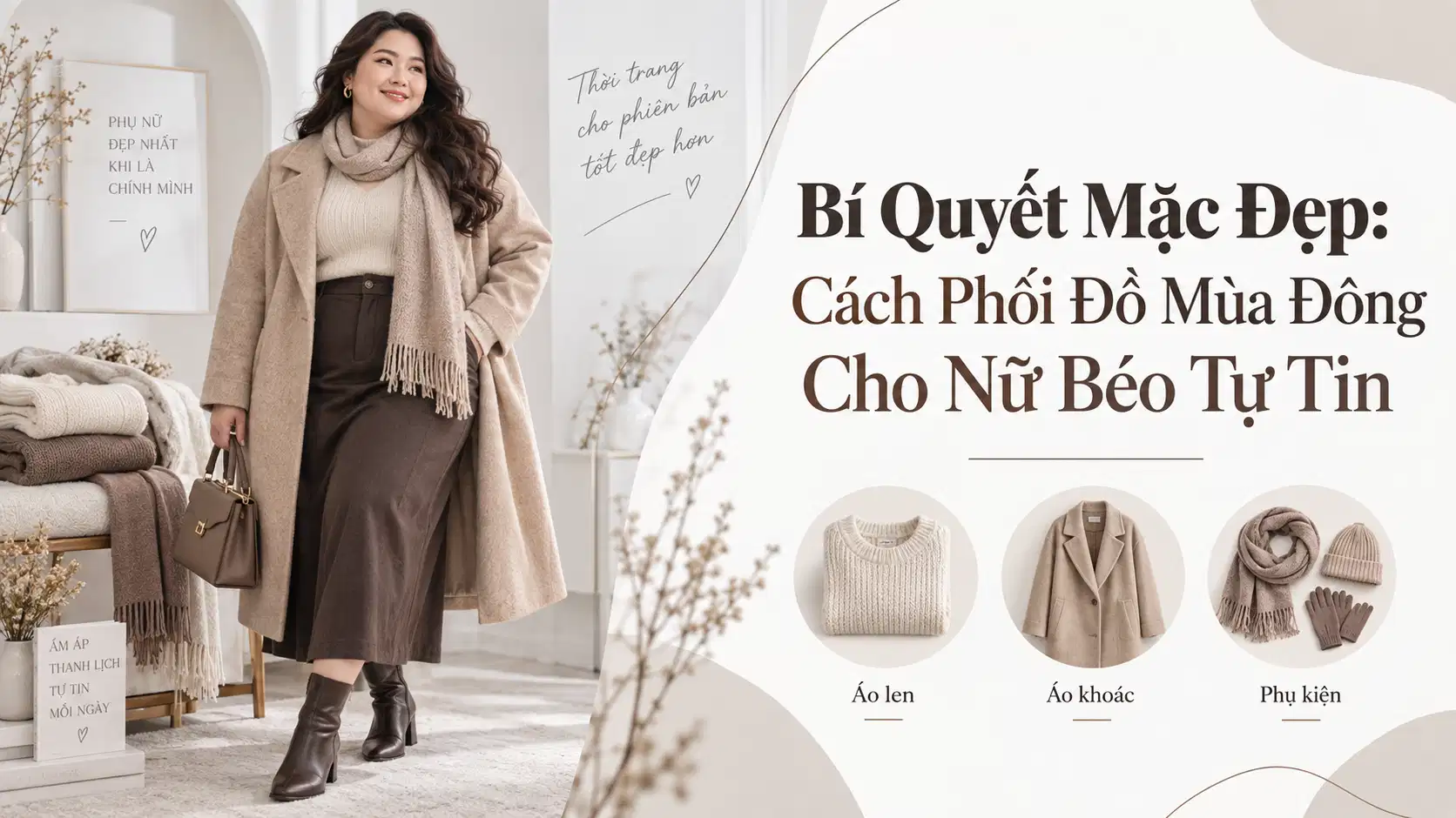 Bí Quyết Mặc Đẹp: Cách Phối Đồ Mùa Đông Cho Nữ Béo Tự Tin
