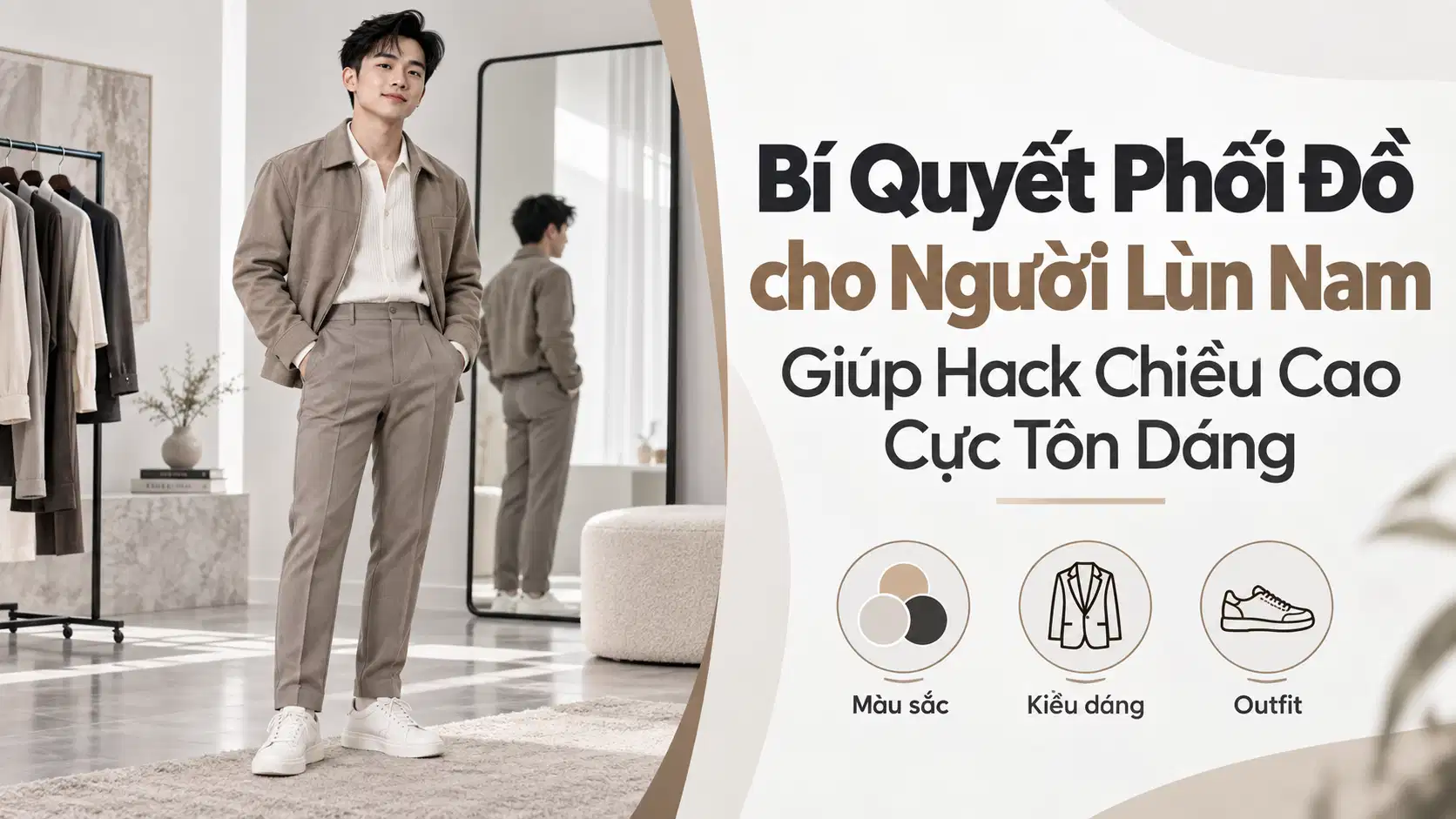 Bí Quyết Phối Đồ cho Người Lùn Nam Giúp Hack Chiều Cao Cực Tôn Dáng