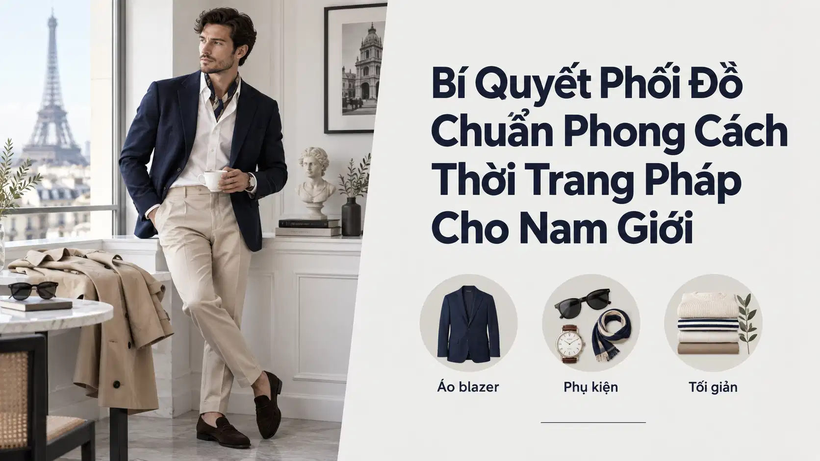 Bí Quyết Phối Đồ Chuẩn Phong Cách Thời Trang Pháp Cho Nam Giới