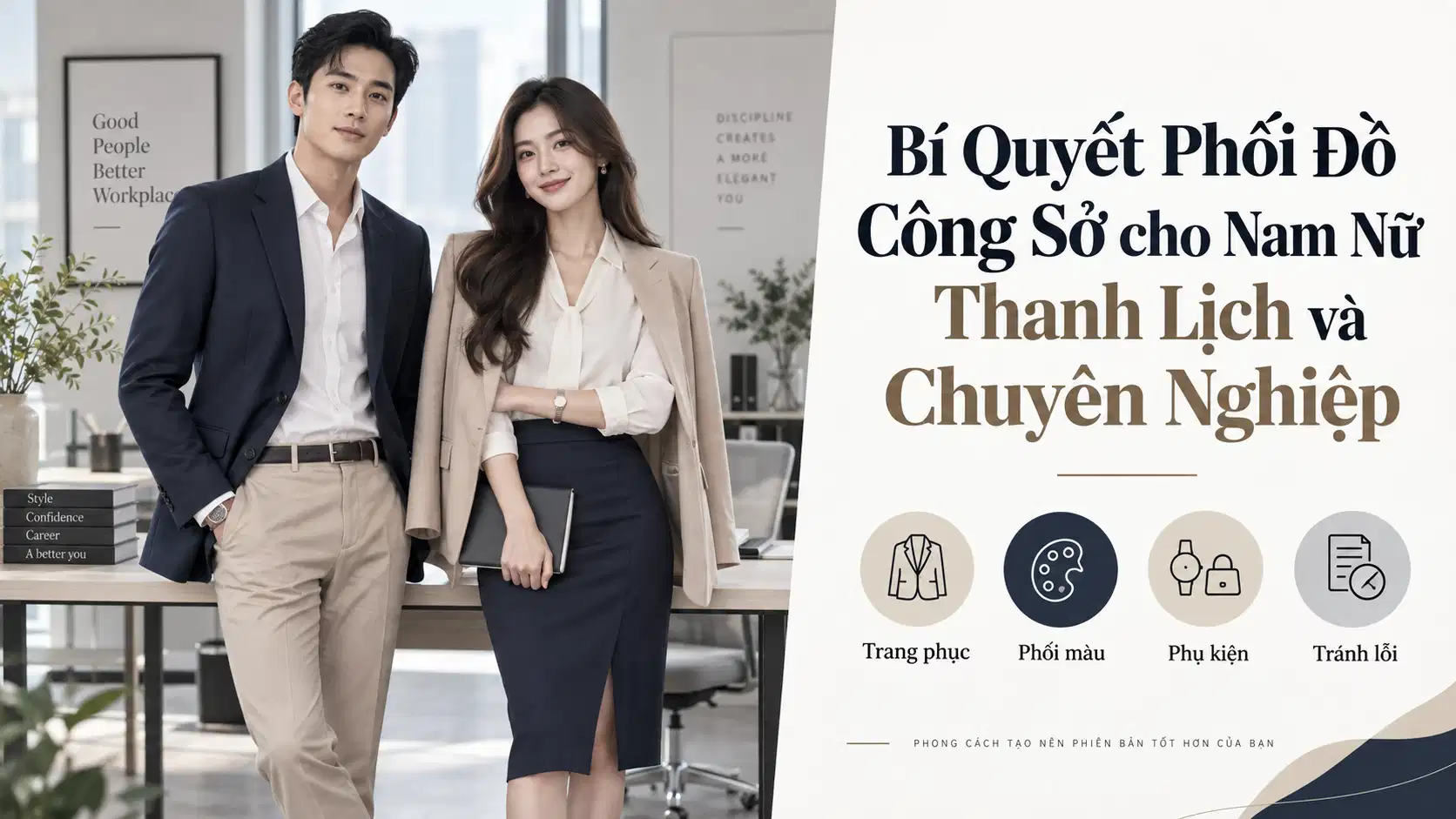 Bí Quyết Phối Đồ Công Sở cho Nam Nữ Thanh Lịch và Chuyên Nghiệp