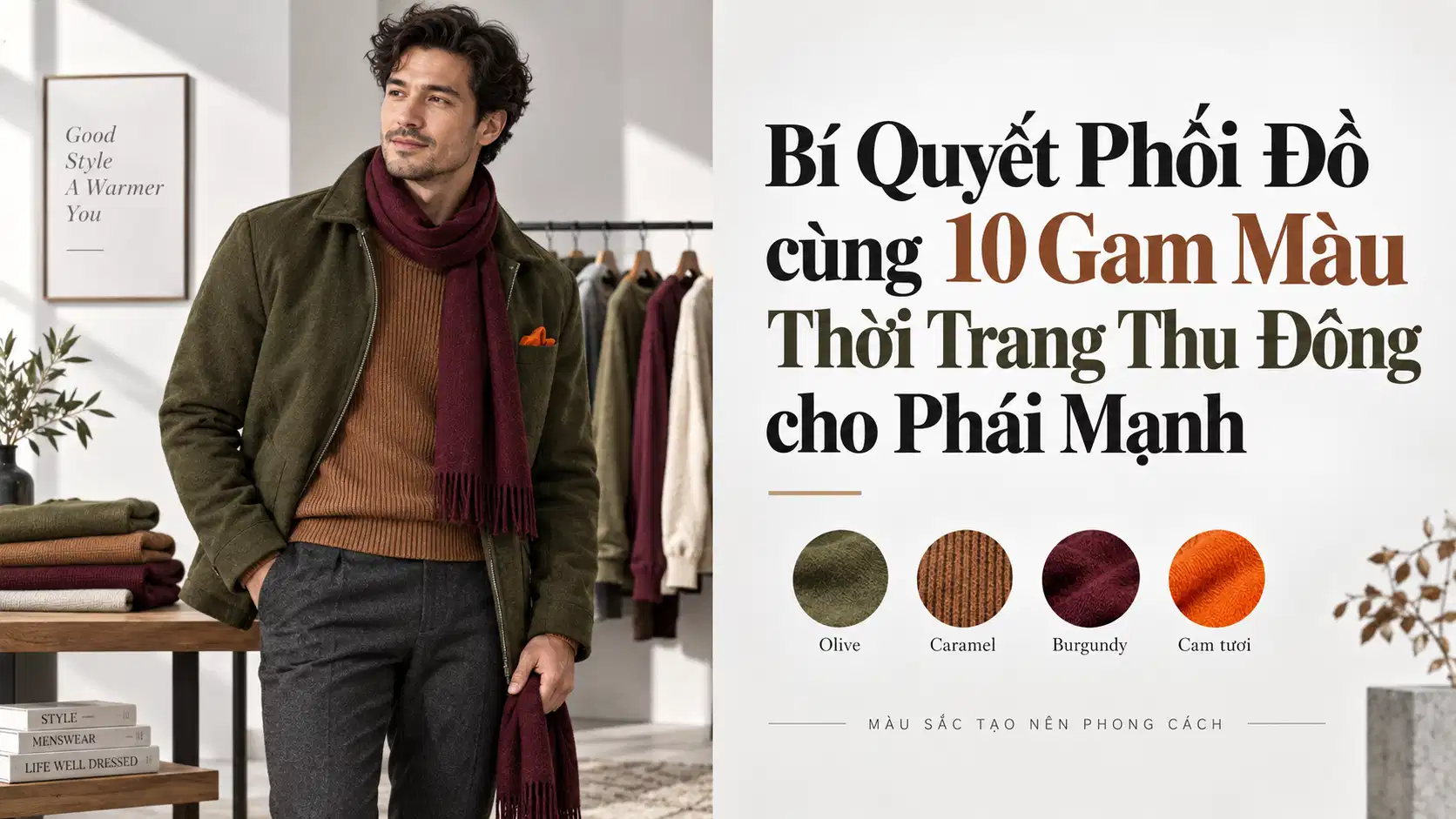 Bí Quyết Phối Đồ cùng 10 Gam Màu Thời Trang Thu Đông cho Phái Mạnh