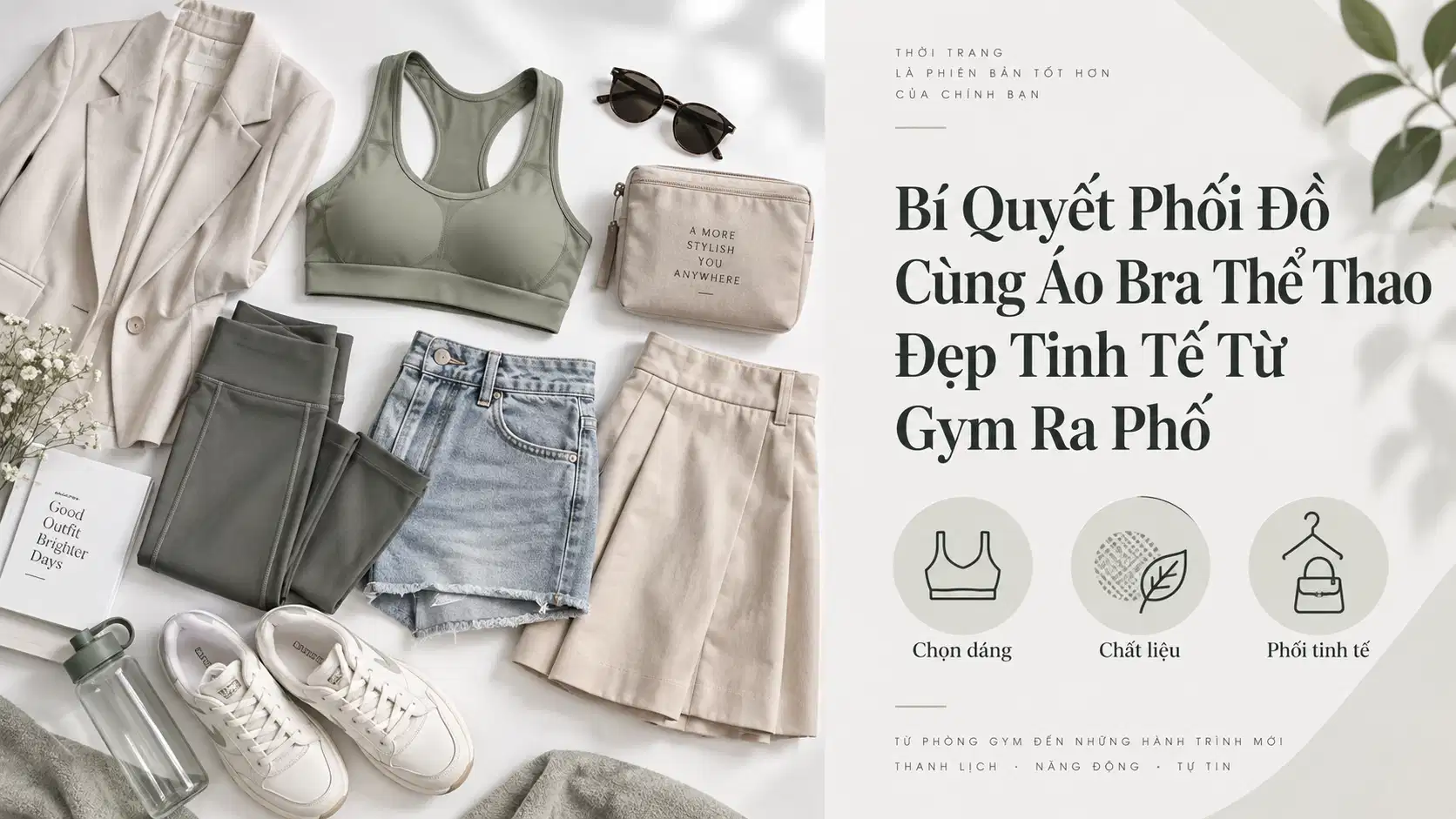 Bí Quyết Phối Đồ Cùng Áo Bra Thể Thao Đẹp Tinh Tế Từ Gym Ra Phố